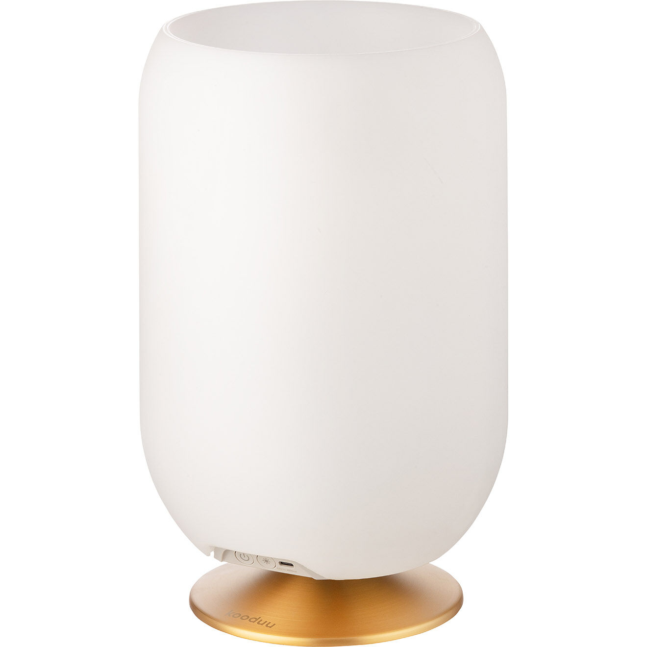 Kooduu Lampe Enceinte Bluetooth sans fil Atmos par Jacob Jensen Design laiton - 21.5x21.5x35.3 cm