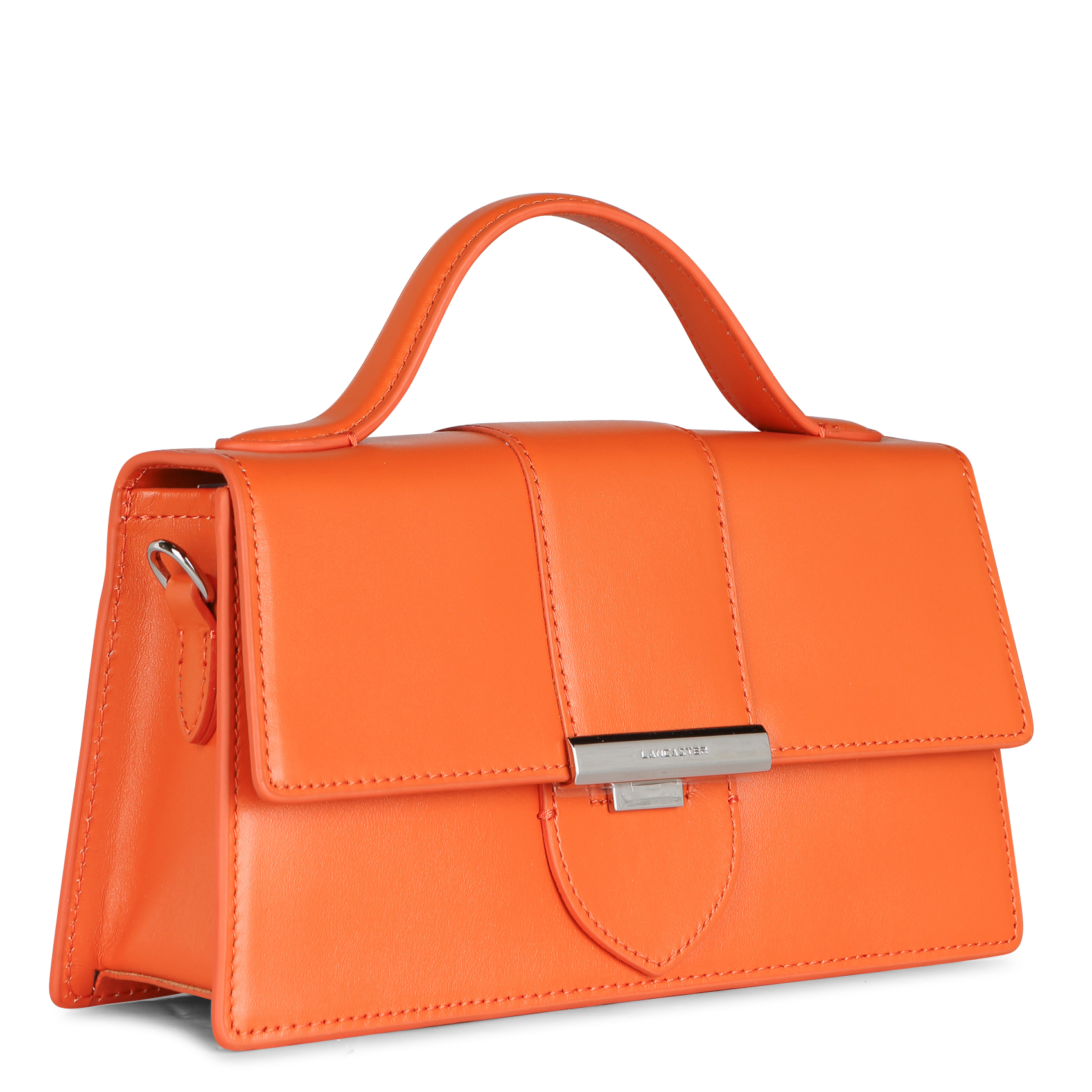 PARIS ILY - Sac porté épaule en cuir | Orange