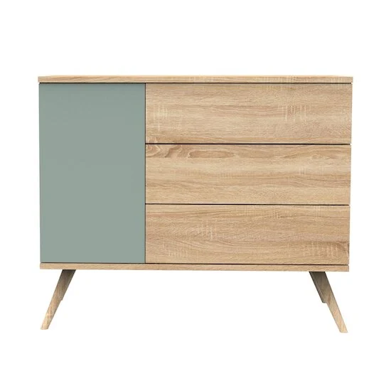 Seventies Commode   Chêne doré Sauge        de               Sauthon Baby's Sweet Home