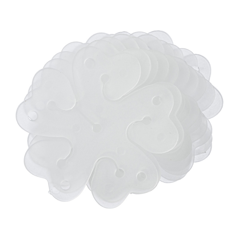 Ballon clip bloemvorm - set van 10 - ø8x1 cm