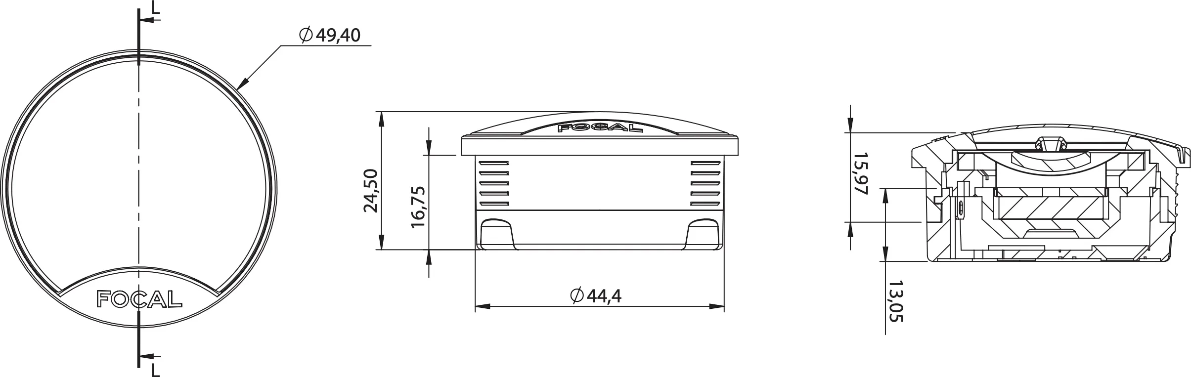 Focal ISS 165 (la paire) Haut-parleurs voiture