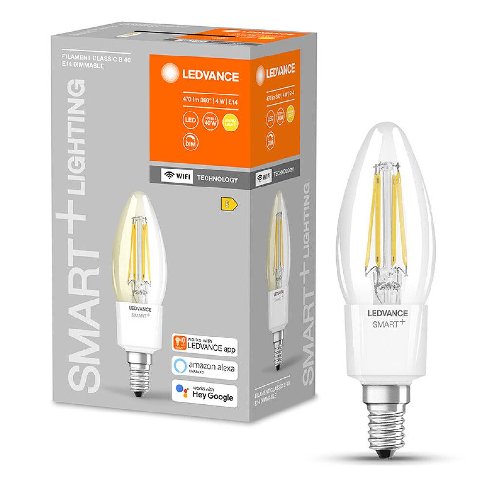 LYSPÆRE LEDVANCE LED SMART+ WIFI E14 470LM 4W DIMBAR