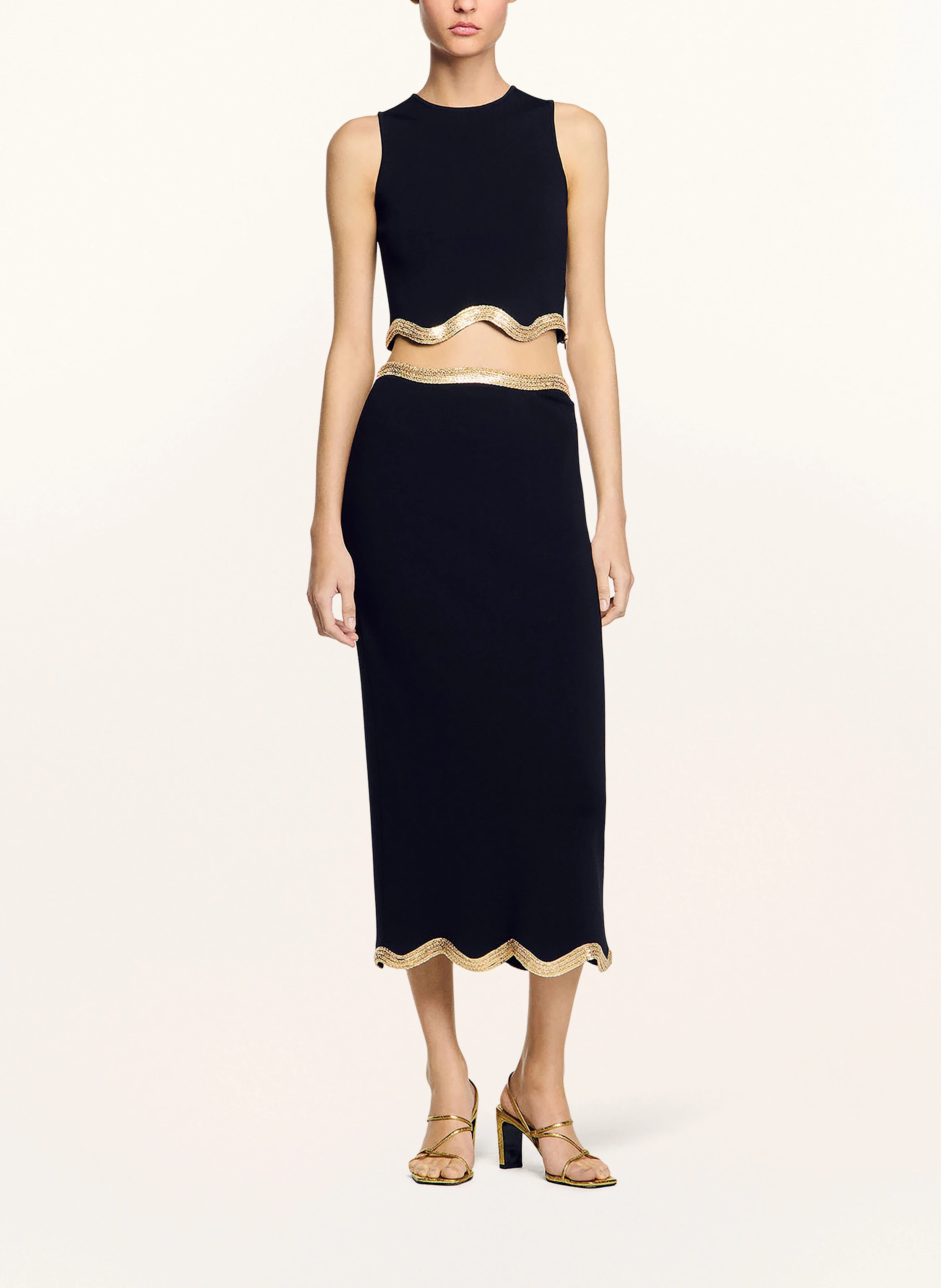 SANDRO Cropped-Stricktop