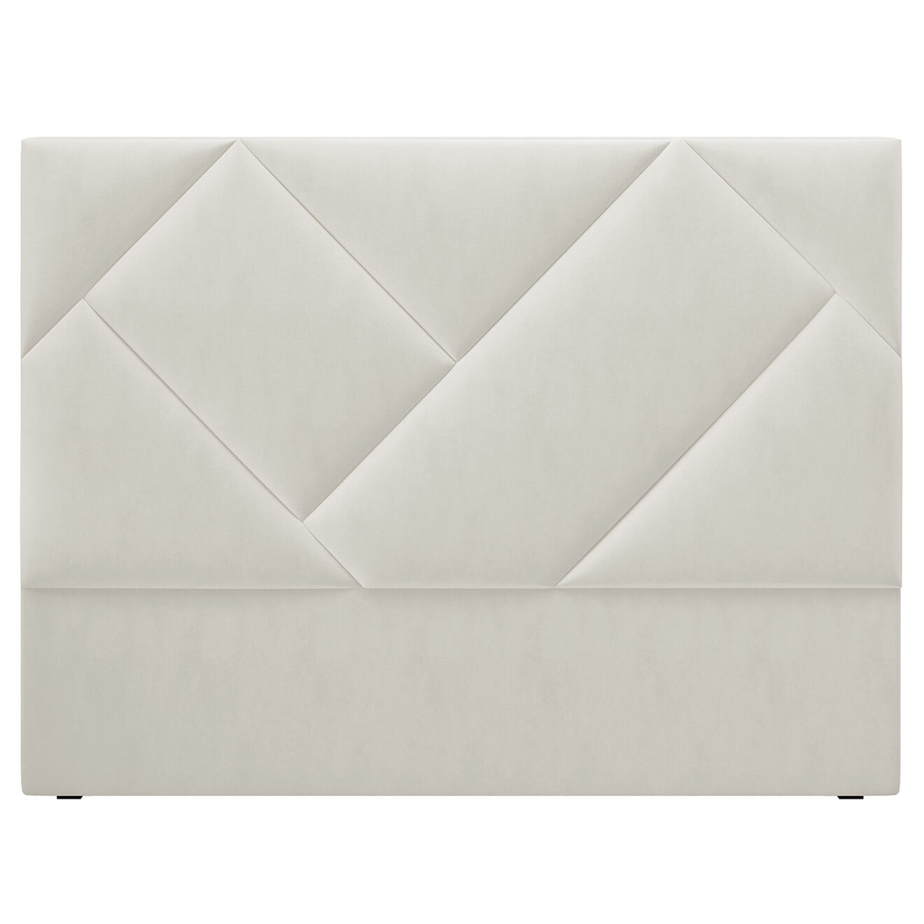 Intérieurs 86 Tête de lit en Velours Haussmann beige - 160 cm