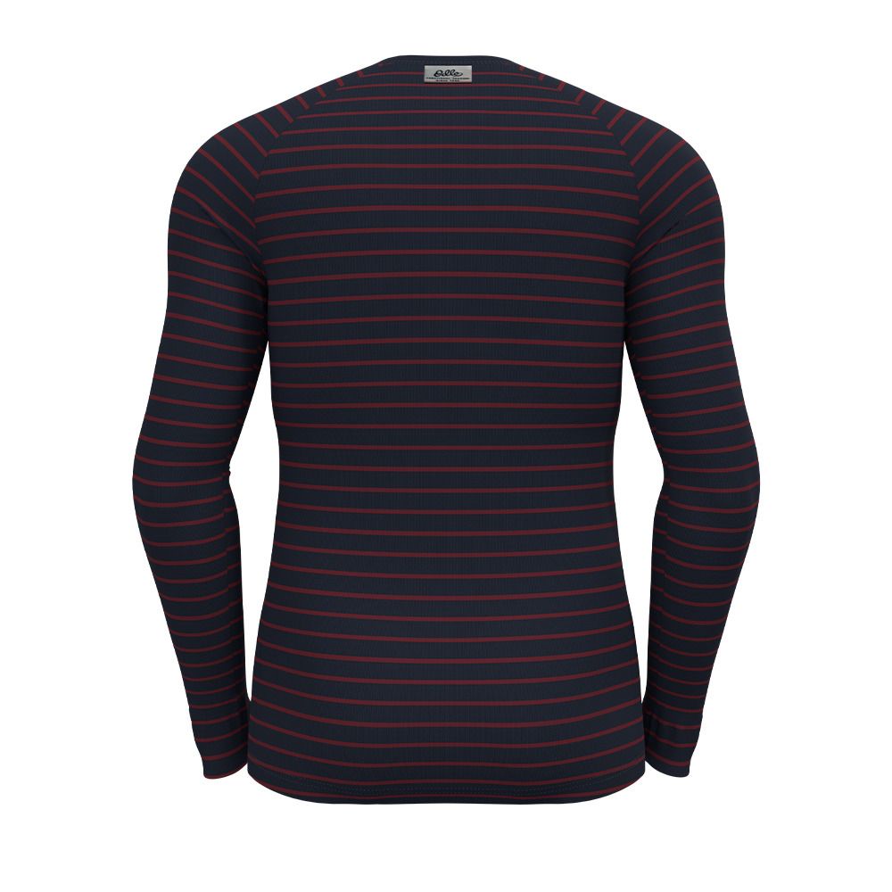 Odlo ACTIVE WARM ORIGINALS ECO - Sous-couche Homme dark sapphire - sundried tomato