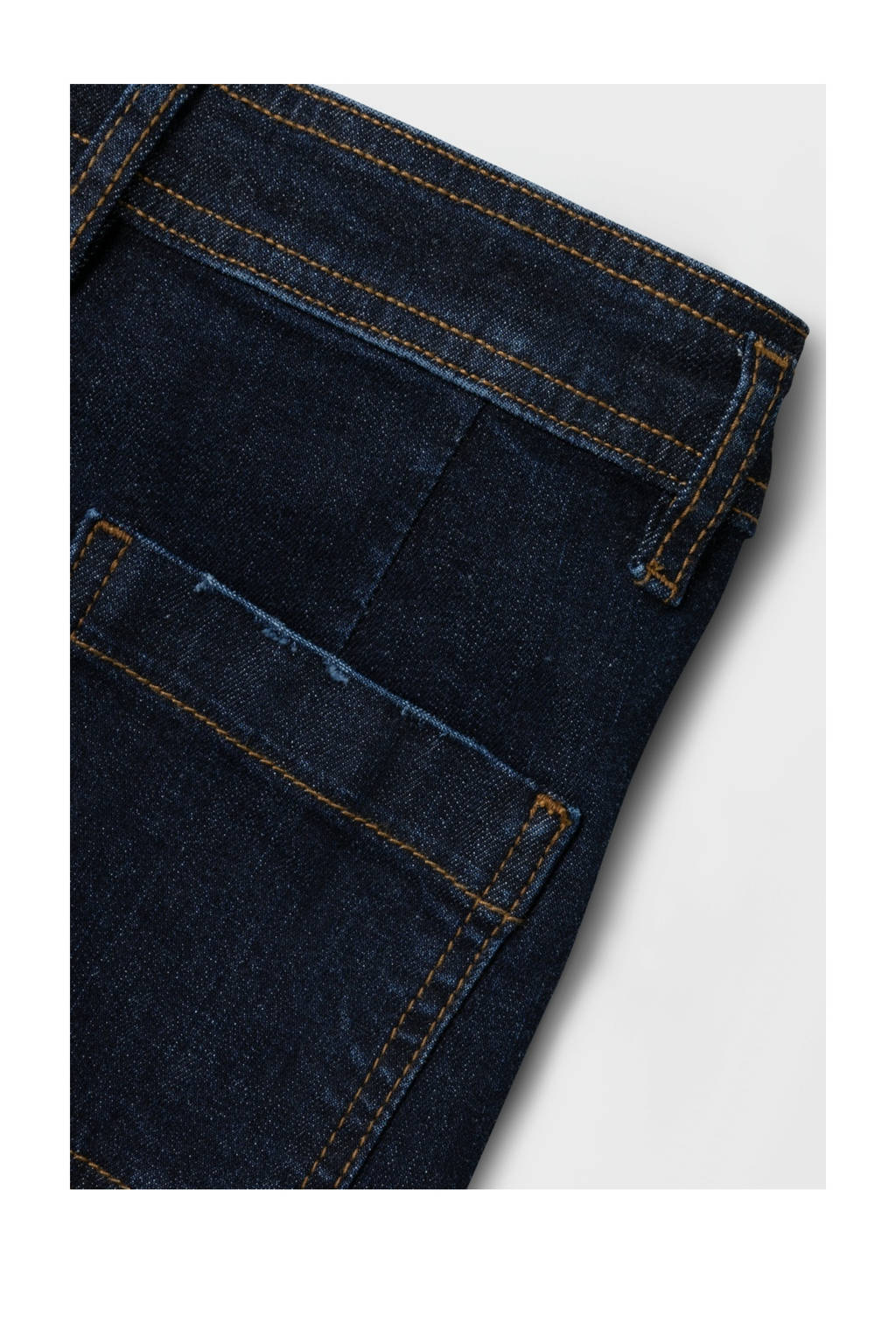 NAME IT high waist wide leg jeans NKFSALLI X dark blue denim