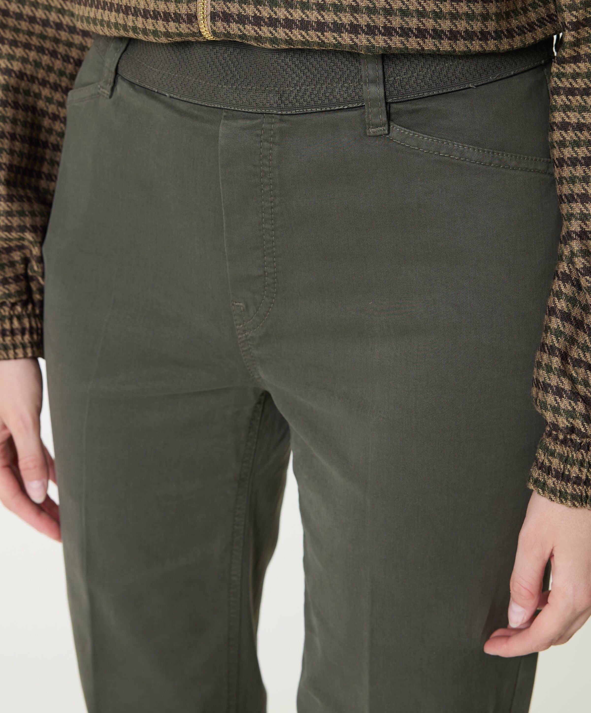Gardeur Pull On Slim dames broek groen