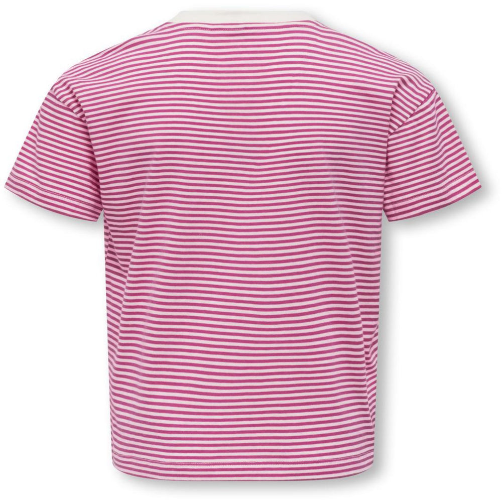 Køb kids ONLY Cloud Dancer Magenta Y/D Stripes / Red Heart Kogpisa Maiken Life Crop Ss Onl Jrs Noos
