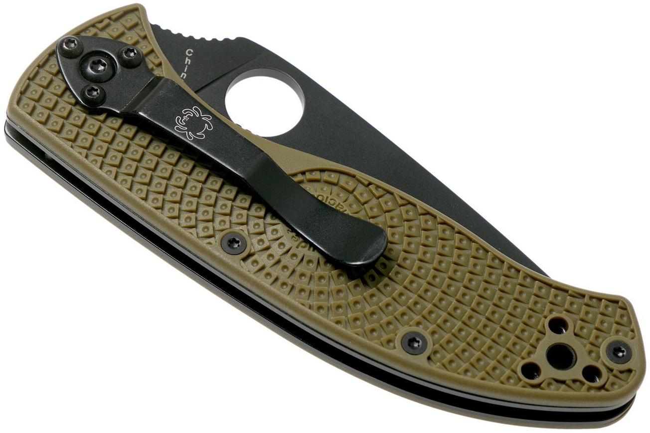 Spyderco Tenacious Lightweight OD Green Black C122PODBK FRN zakmes