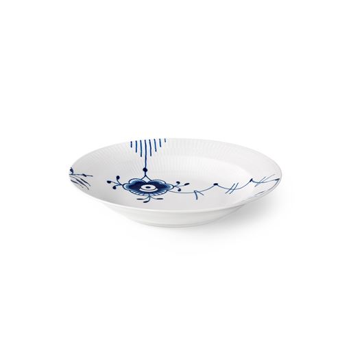 Royal Copenhagen Blå Mega Riflet Dyb Tallerken, Ø27 cm