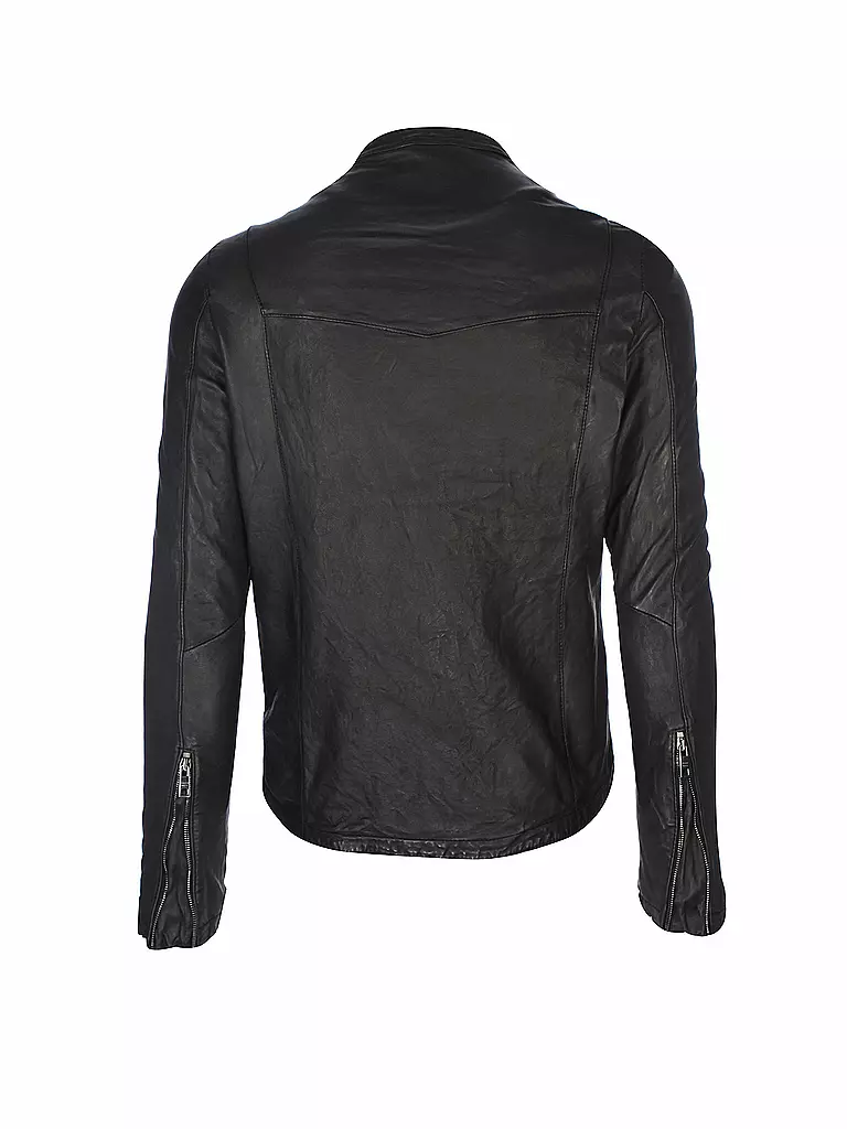 GIORGIO BRATO Lederjacke schwarz