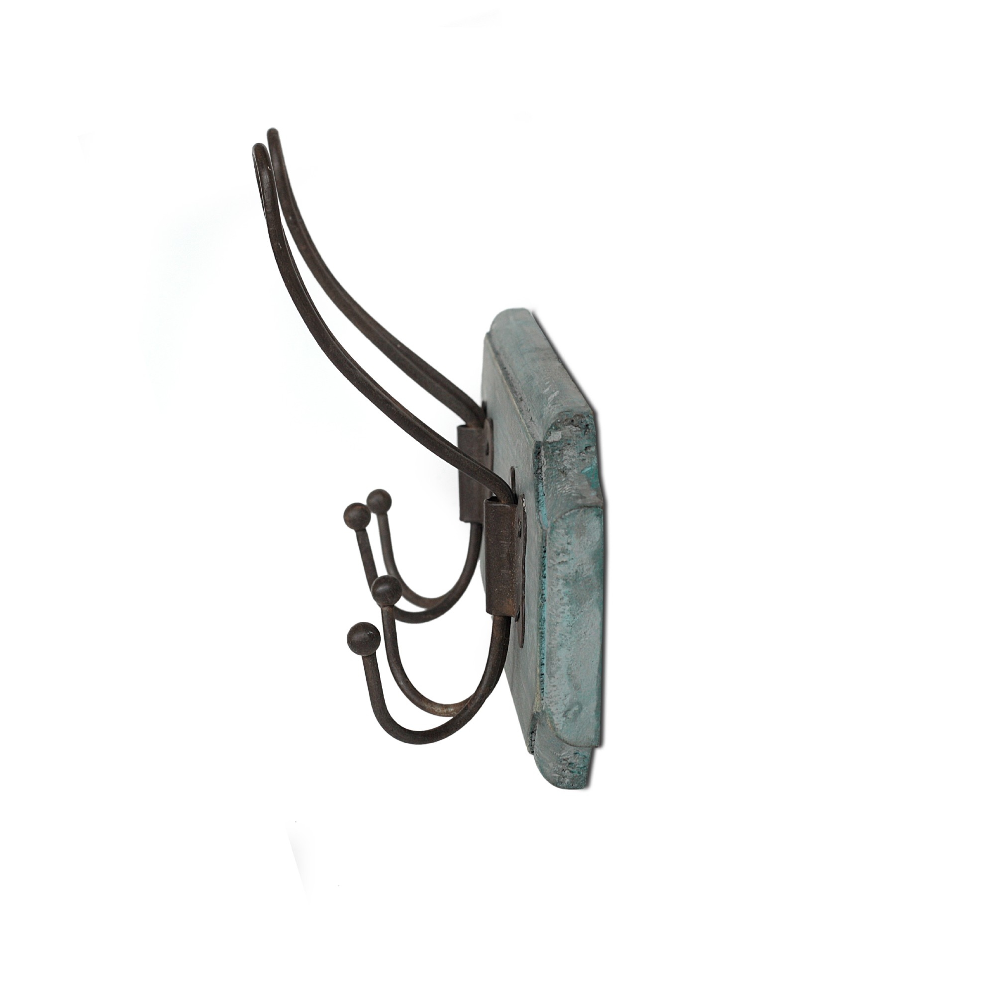 2er Wandhaken, H 19 cm, B 28 cm, T 6 cm von fischer's lagerhaus