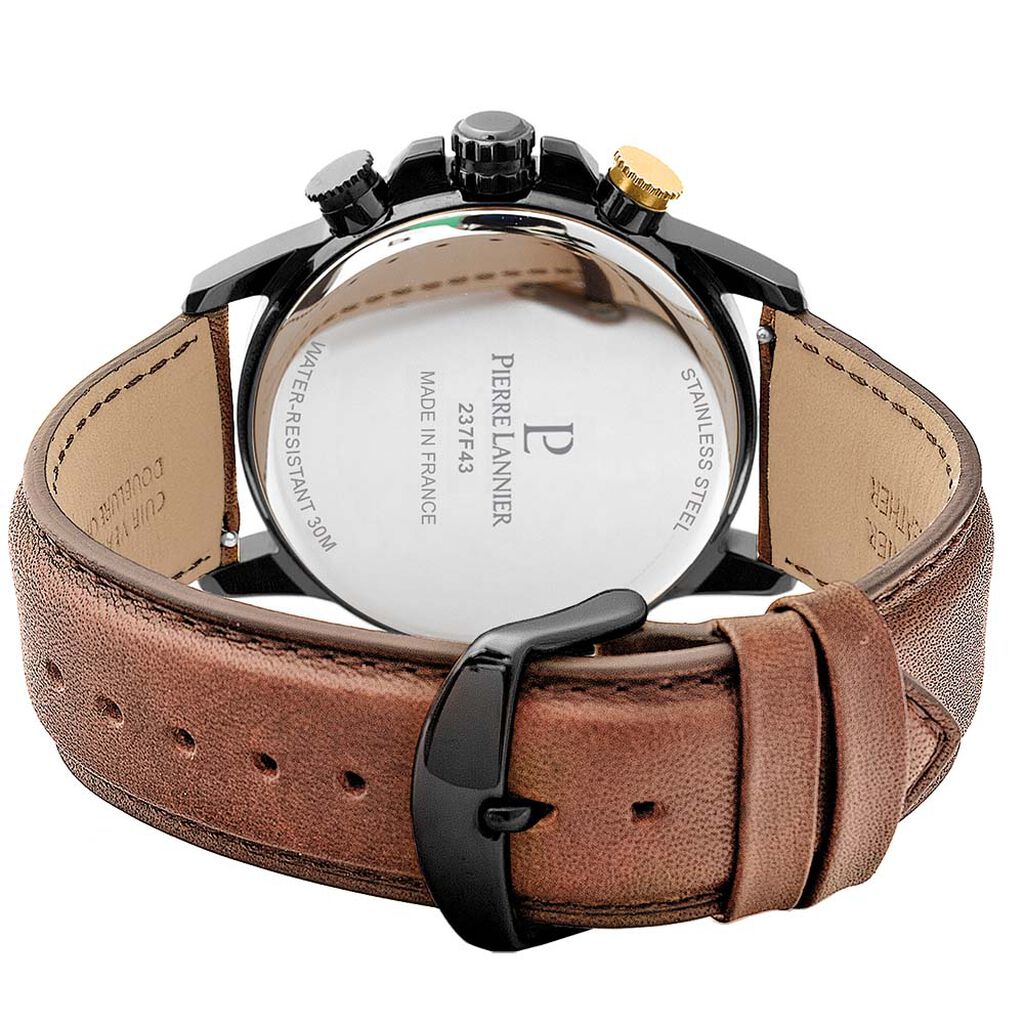 Montre Pierre Lannier Sentinelle Noir