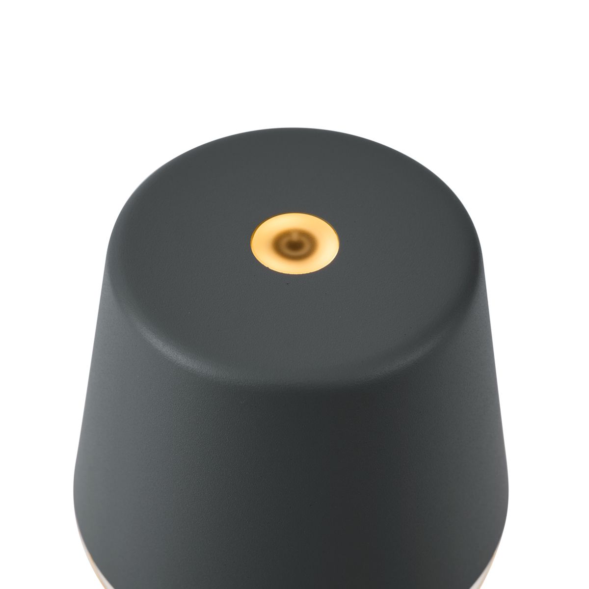 Tafellamp donkergrijs incl. LED IP65 oplaadbaar met laadstation - Bass