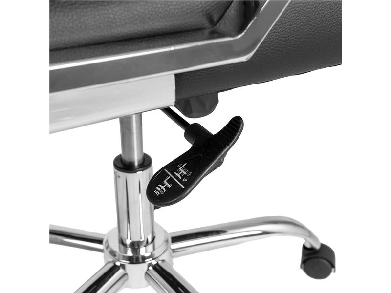 Contini Bürostuhl Comfort Schwarz Drehbarer Stuhl mit Armlehnen