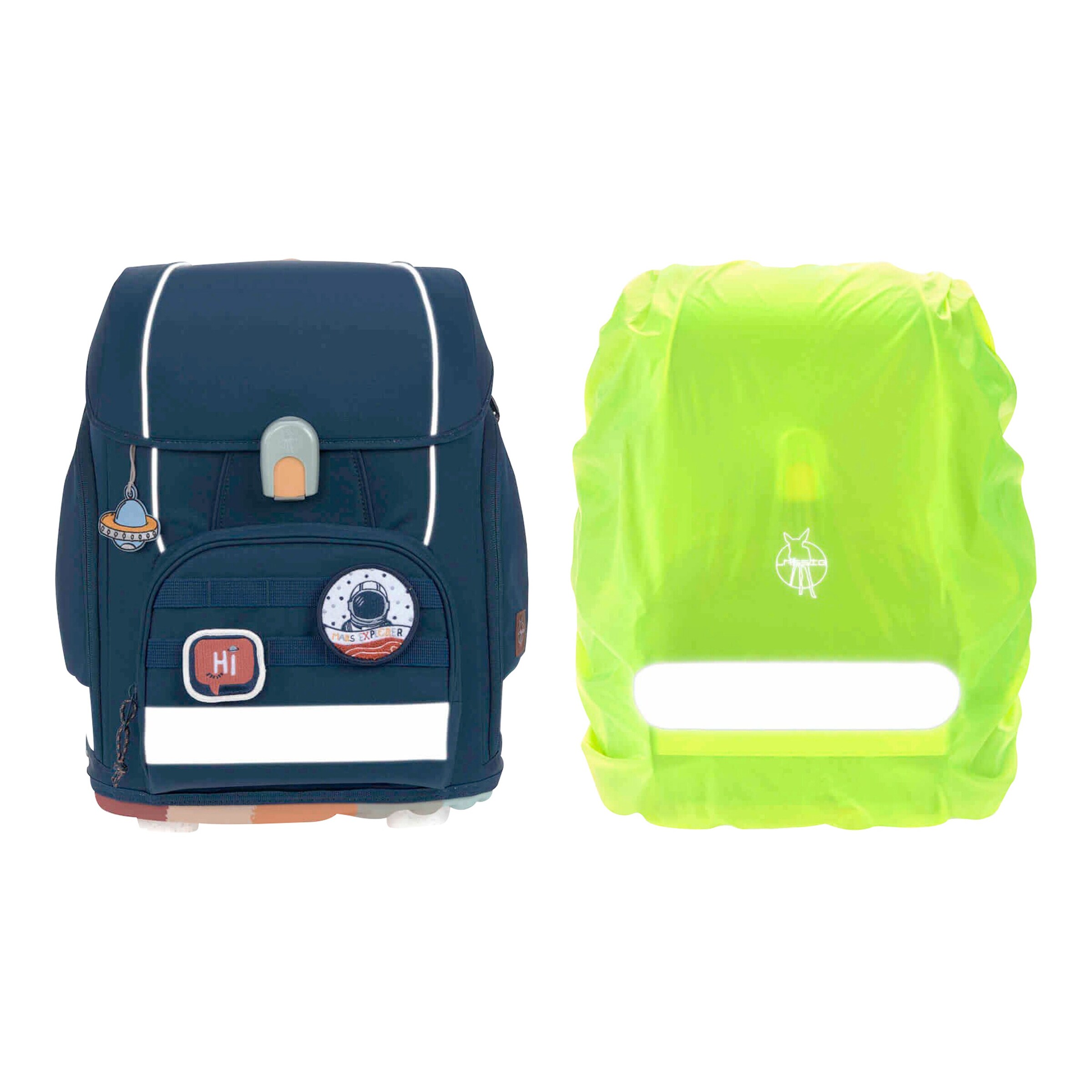 Lässig Schulranzen-Set Boxy Unique 7-tlg. navy