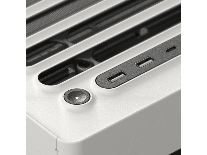 HAVN PC-Gehäuse HS 420 Weiss Modulares Midi-Tower-Gehäuse mit vertikalem GPU-Mount und grosszügigem Airflow-Design