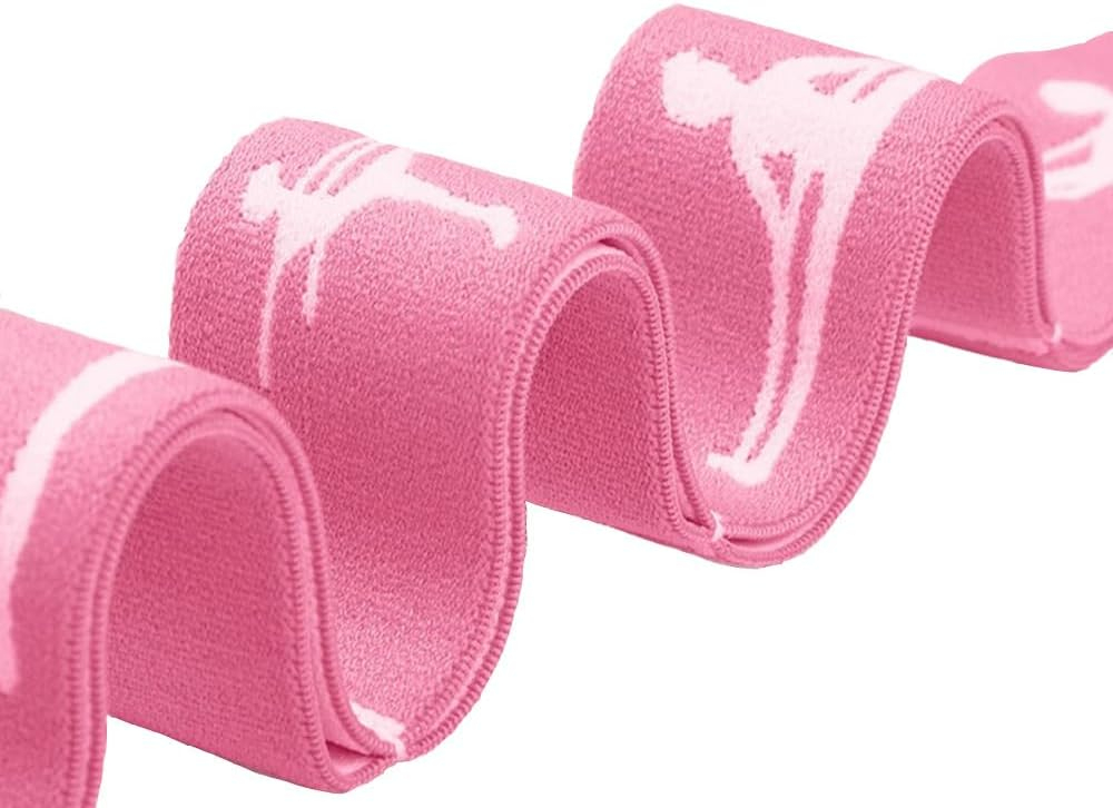Stoff Fitness Übungsband / Widerstandsband / Gymnastikband für Training / Yoga / Pilates - Pink