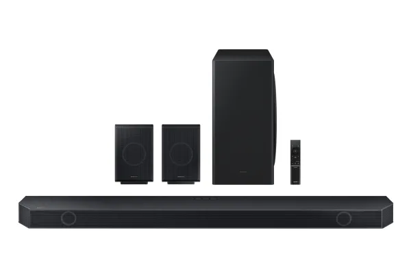 Samsung HW-Q930D - Q-Series - højttalersystem - til hjemmebiograf - 9.1.4-kanal - trådløs - Wi-Fi, Bluetooth - App-kontrolleret - titansort