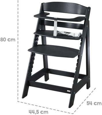 Roba Sit Up Flex Grow-Along Barnestol, Black