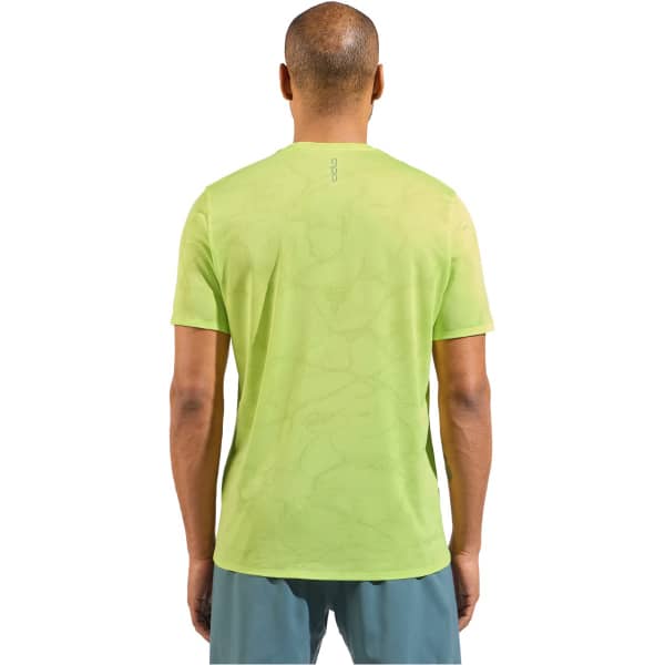 T-shirt running ODLO ZEROWEIGHT ENGINEERED CHILL-TEC CREW NECK S/S SHARP GREEN MELANGE
