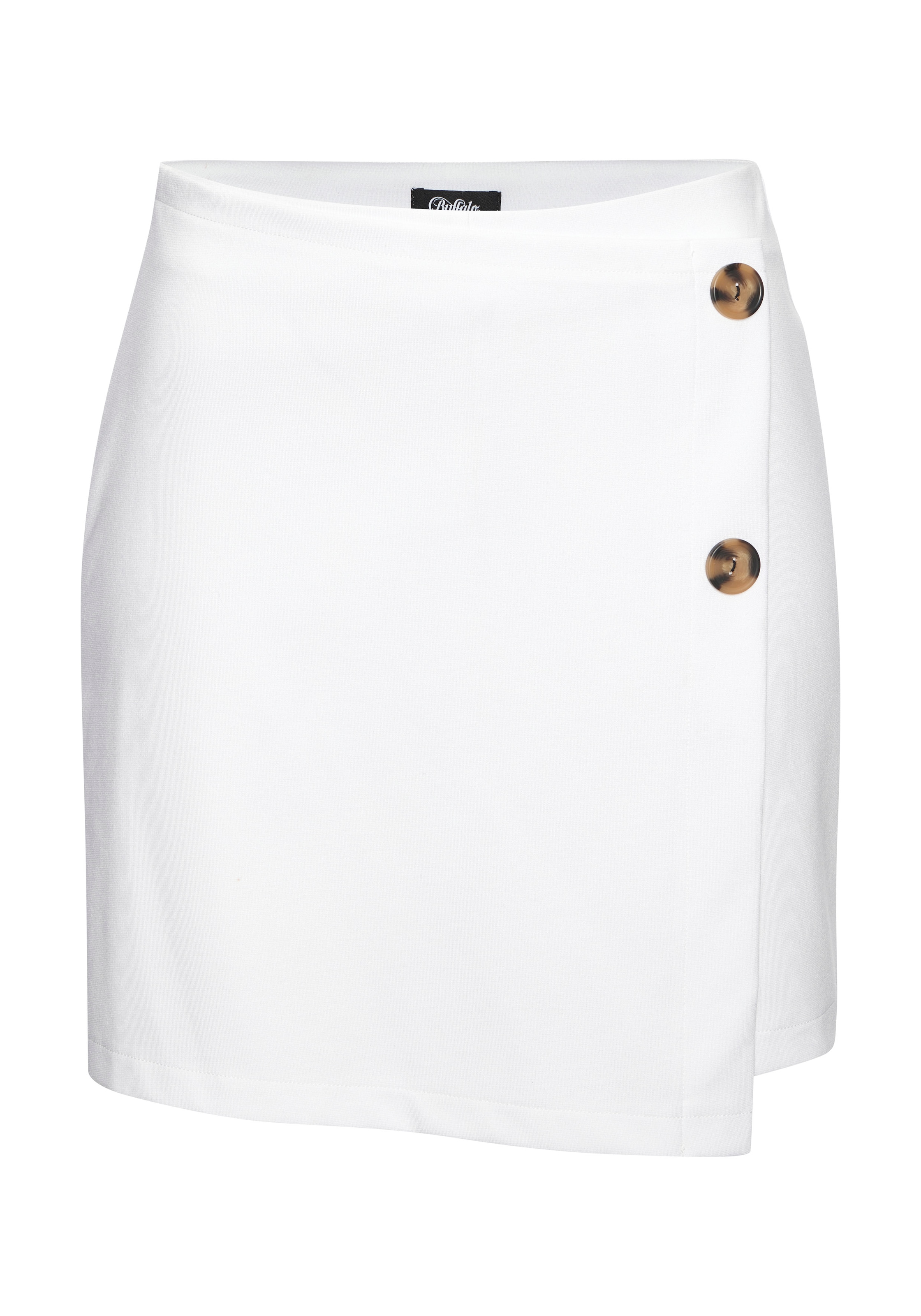 Buffalo Hosenrock in Wickeloptik mit Zierknöpfen, Skort, casual-chic, elegant