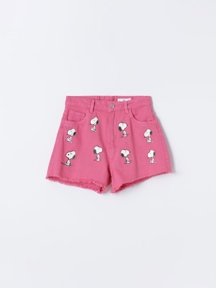 Calções estampados Snoopy Peanuts™ - Fúcsia