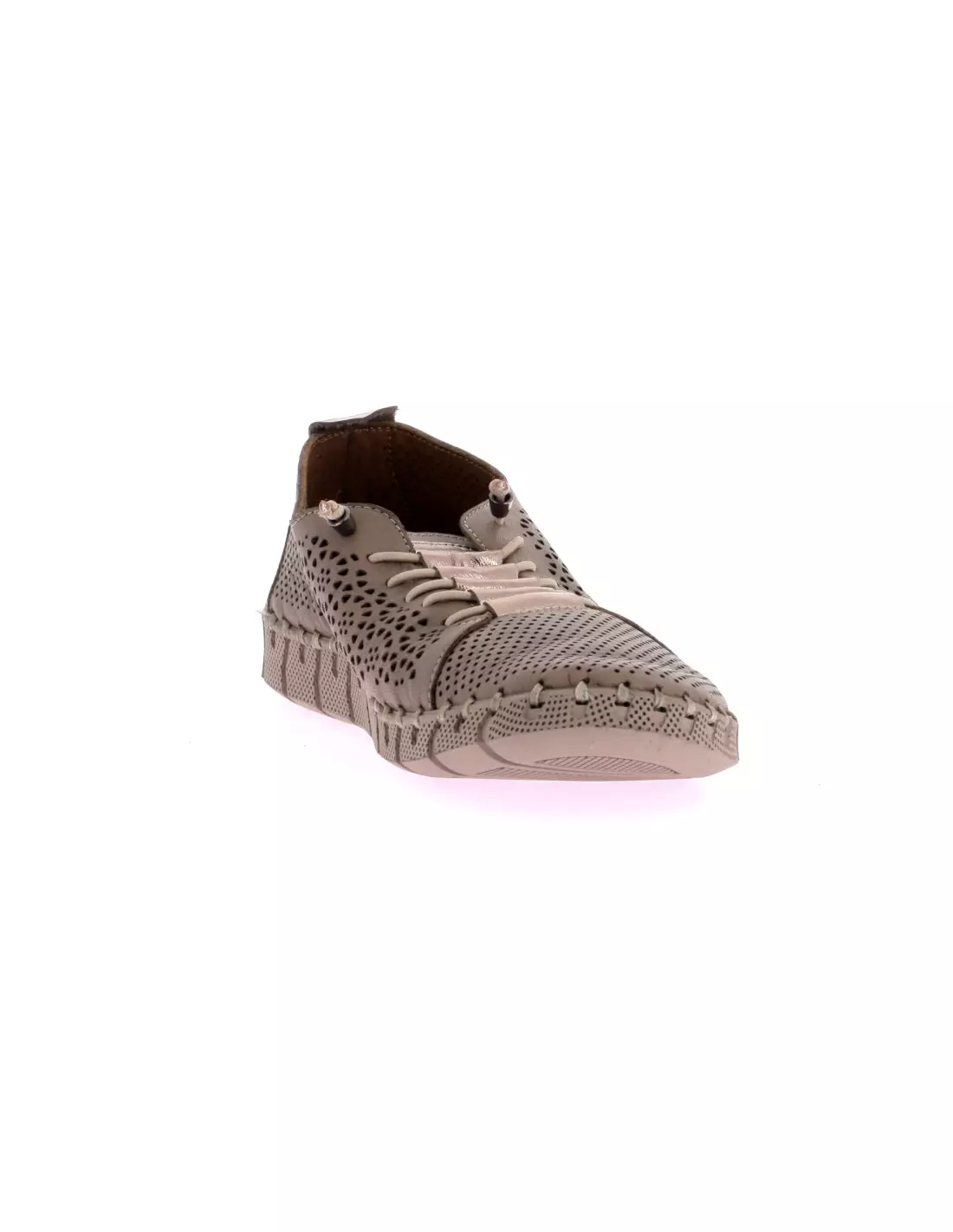SOFT & FLEX HY2041 - Derbies, richelieus & trotteurs TAUPE/GOLDPLATINE