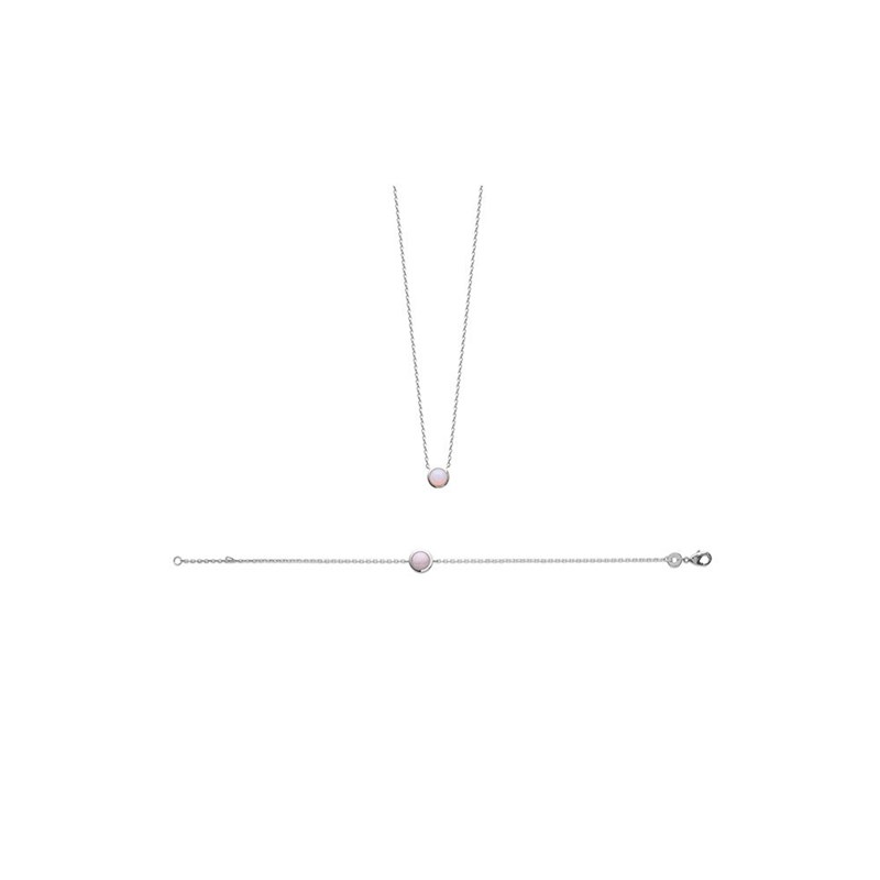 Bracelet Femme - Argent 925 - Oxyde de zirconium - Longueur : 18 cm