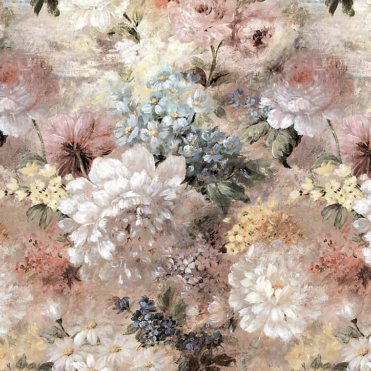 Papier peint panoramique Intissé GoodHome Verdi rose pâle 280x 159 cm