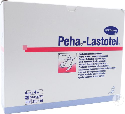 Hartmann Peha-Lastotel Bandes De Fixation Très Élastiques Nues 4cm x 4m Pièces 20 (3101100)