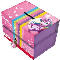 Tirelire 'Licorne', avec aimant et serrure