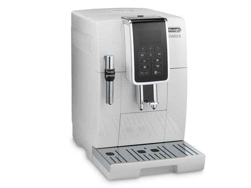 De'Longhi Kaffeevollautomat Dinamica ECAM 350.35.W Weiss Vollautomat für Kaffeebohnen oder Kaffeepulver