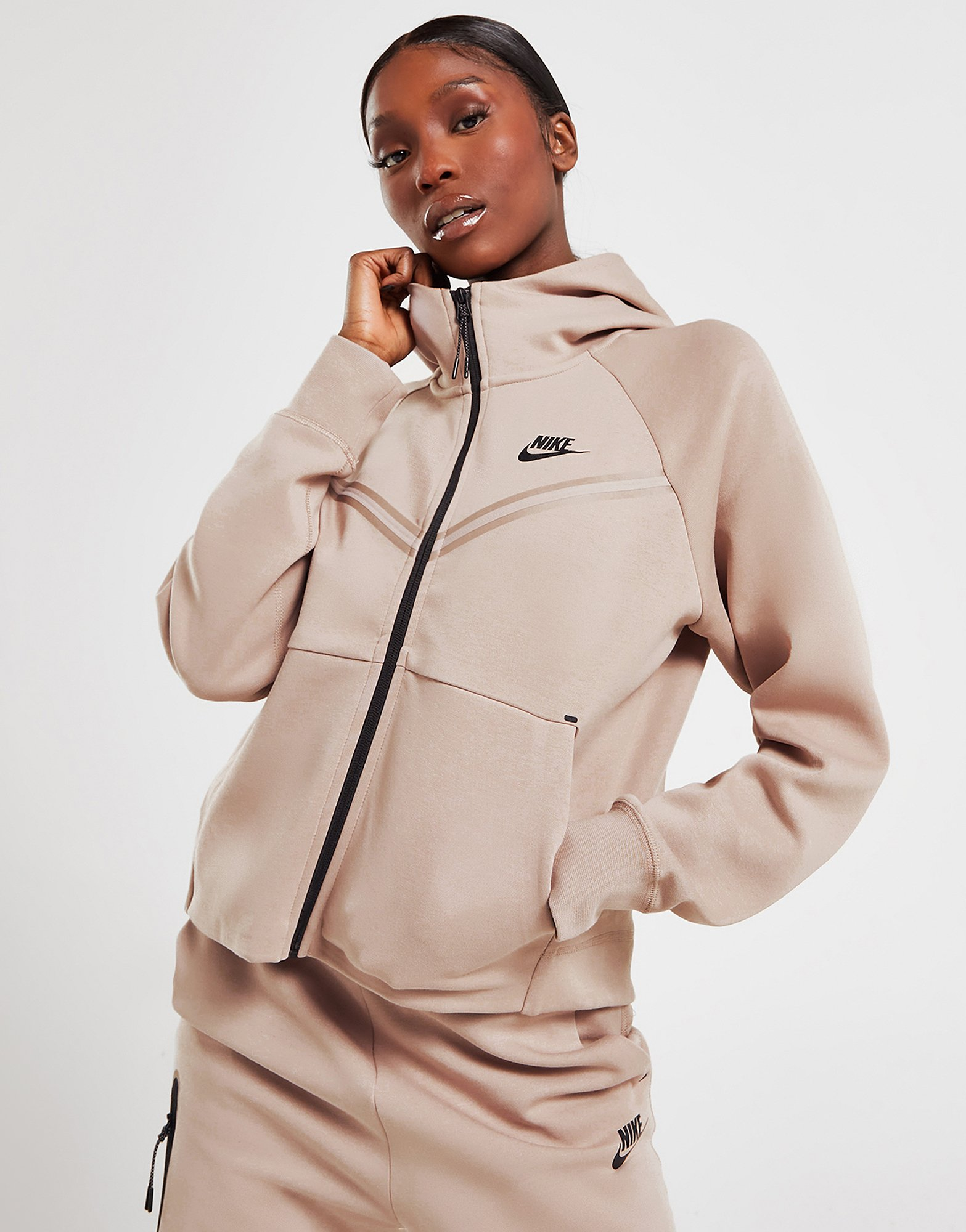 Nike Sweat à capuche en polaire avec fermeture éclair Tech
