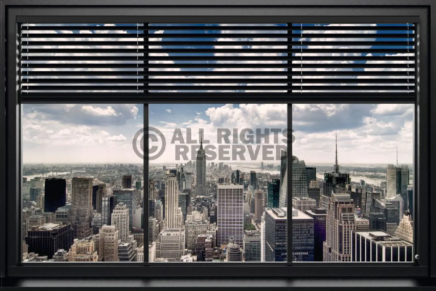 Poster New York window blinds, 61 x 91 cm