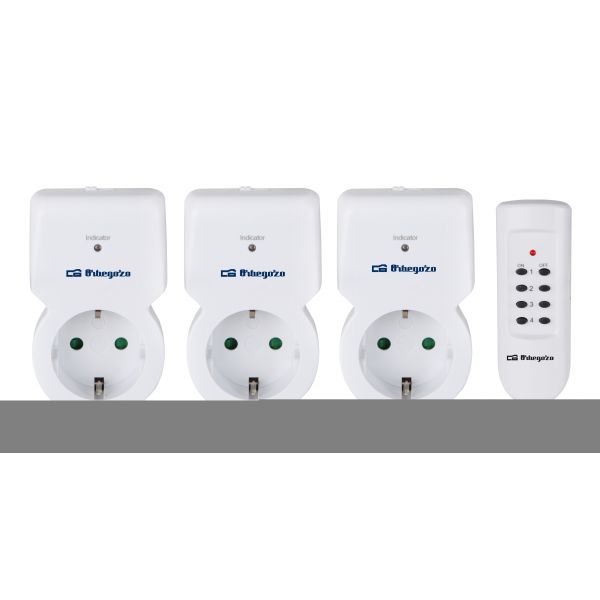 Orbegozo Pack 3x Tomadas Programador 24 Horas 3600W com Comando - PG30