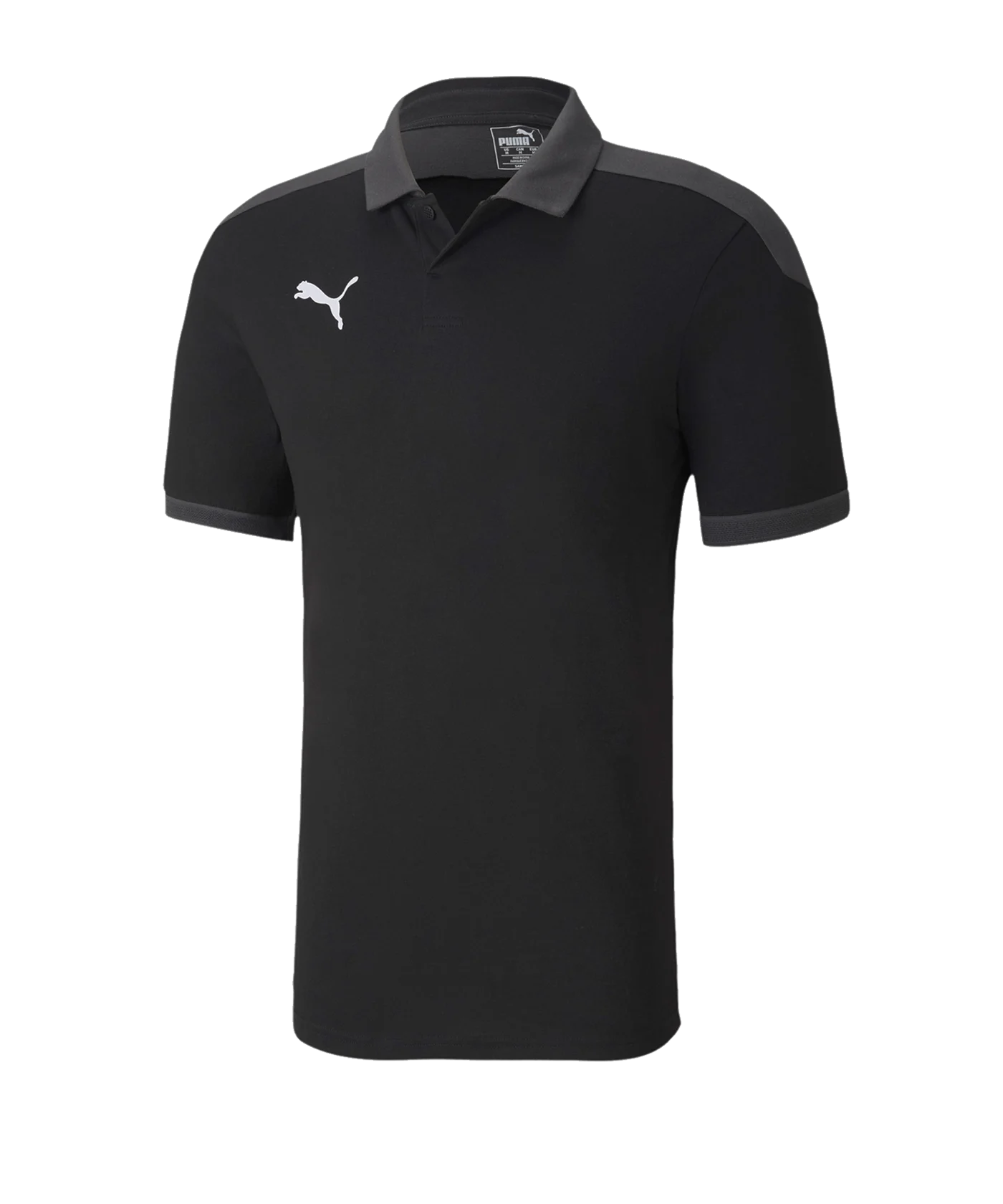 PUMA teamFINAL 21 Sideline Poloshirt Schwarz F03