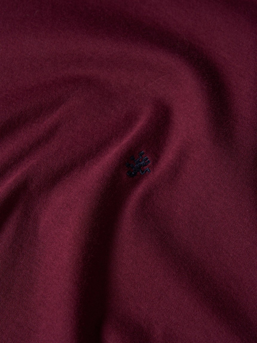 Camisola básica de gola alta em algodão