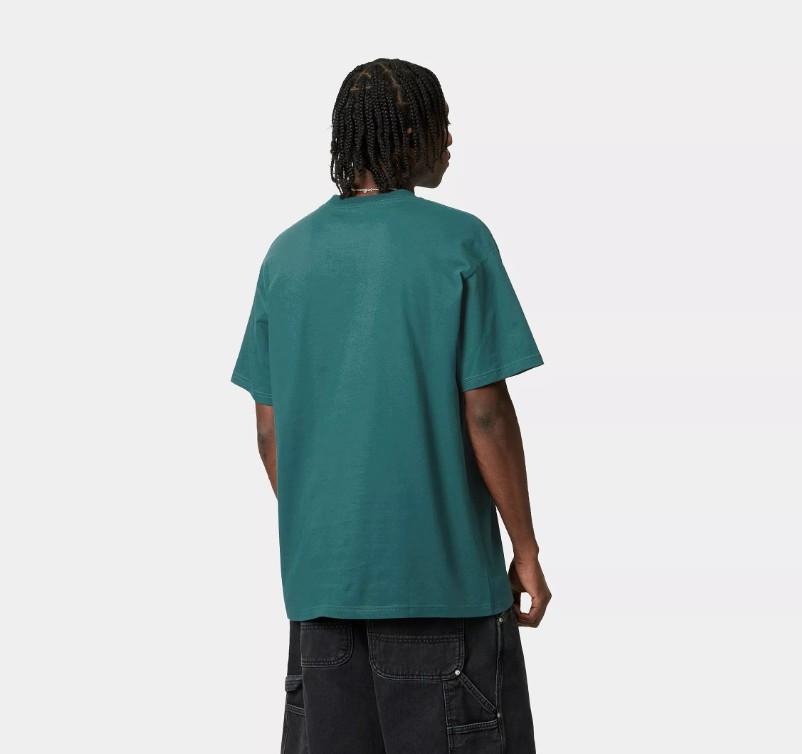 Carhartt WIP SS Label Script T-Shirt White