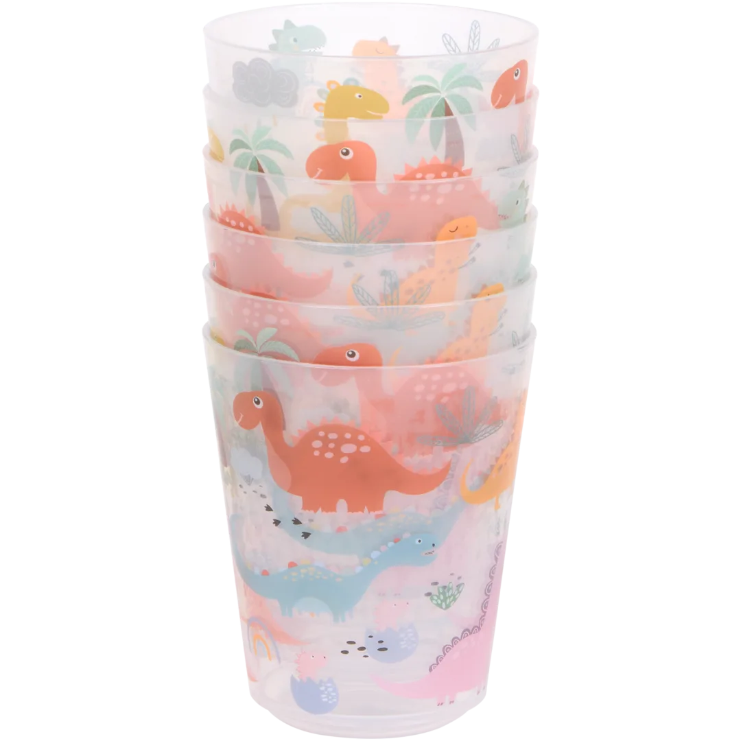 Herbruikbare bekers 6 stuks | 230 ml | diverse kleuren