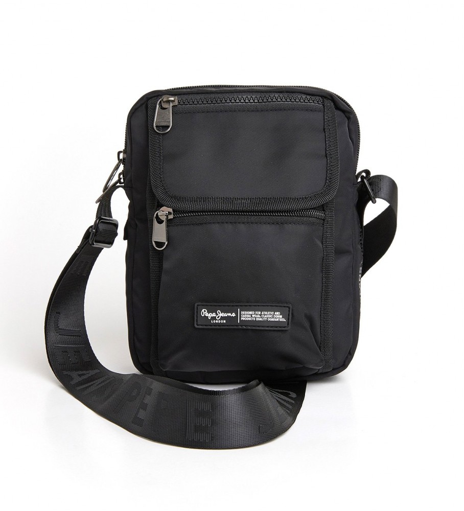 Bolsa de ombro preta Pepe Jeans Nestor Eddie