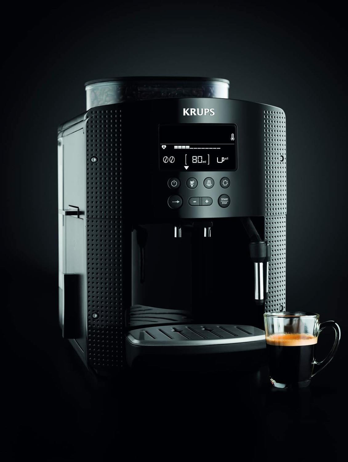 Krups Kaffeevollautomat 15 bar Automatische Reinigung Schwarz