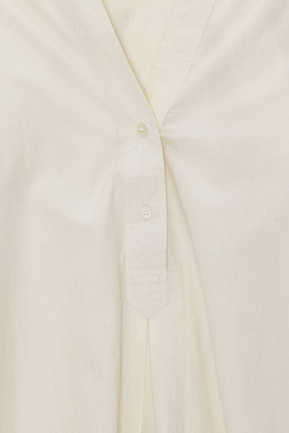 Moshi Moshi Mind posy shirt poplin Natural emb