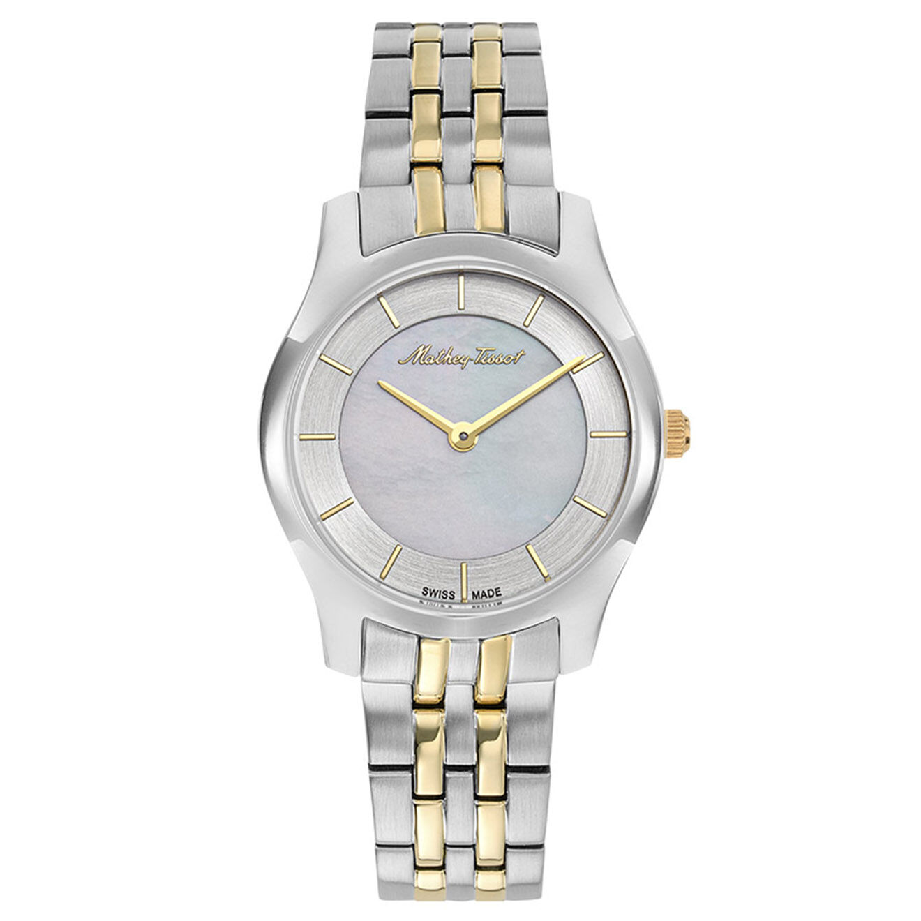 Mathey-Tissot Montre Femme Quartz en Acier Tacy argenté/doré