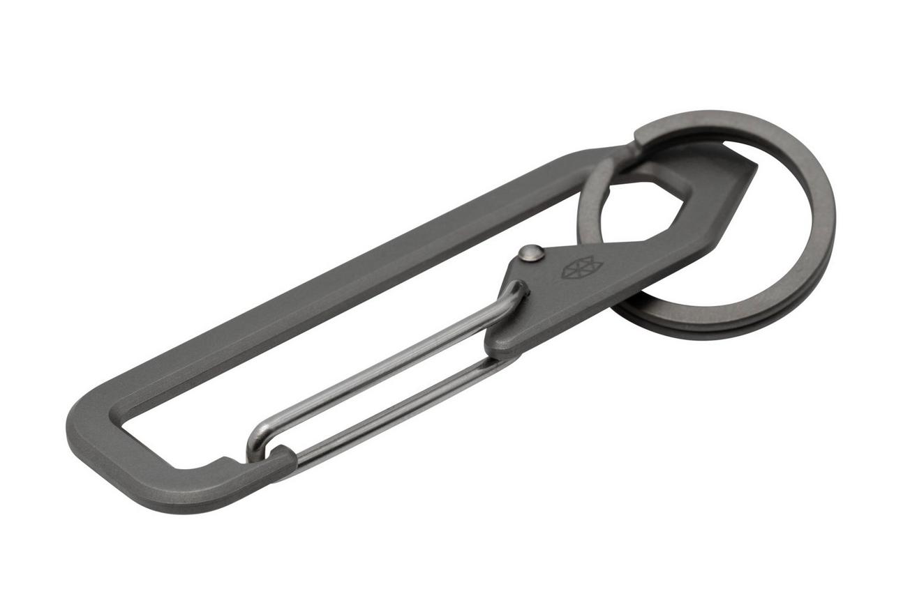 The James Brand Holcombe Titanium Stainless, karabijnhaak