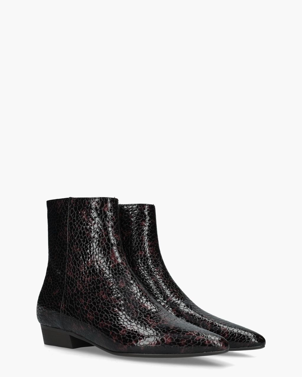 Di Lauro Camelia Bordeauxrood Dames Enkelboots