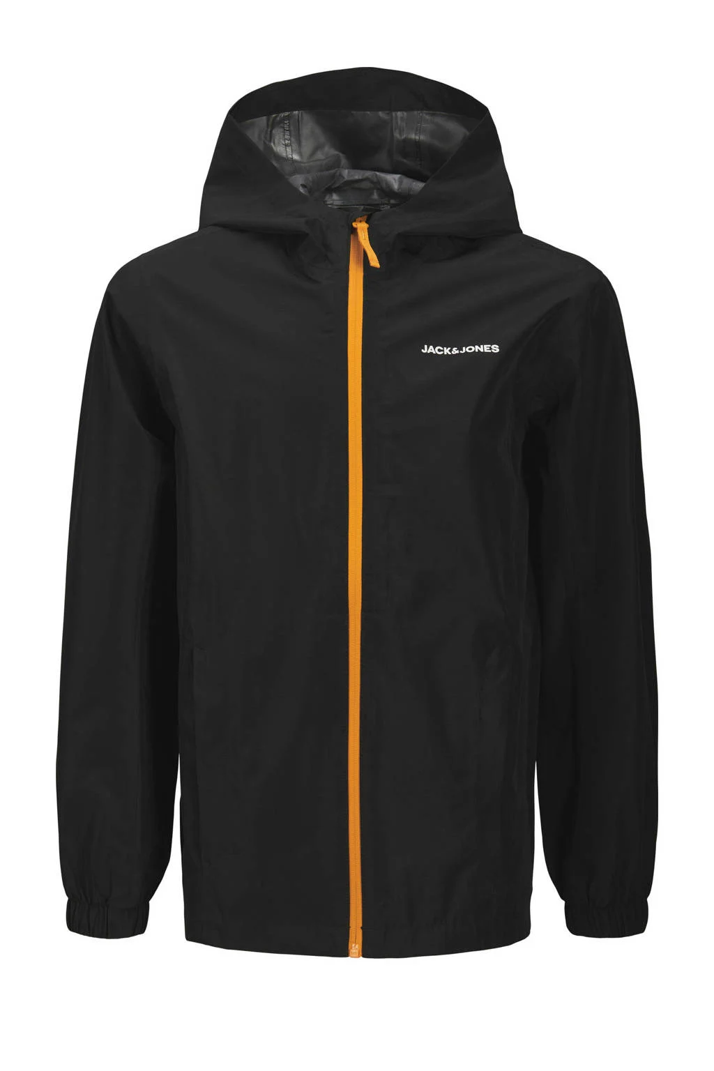 JACK & JONES JUNIOR regenjas zwart