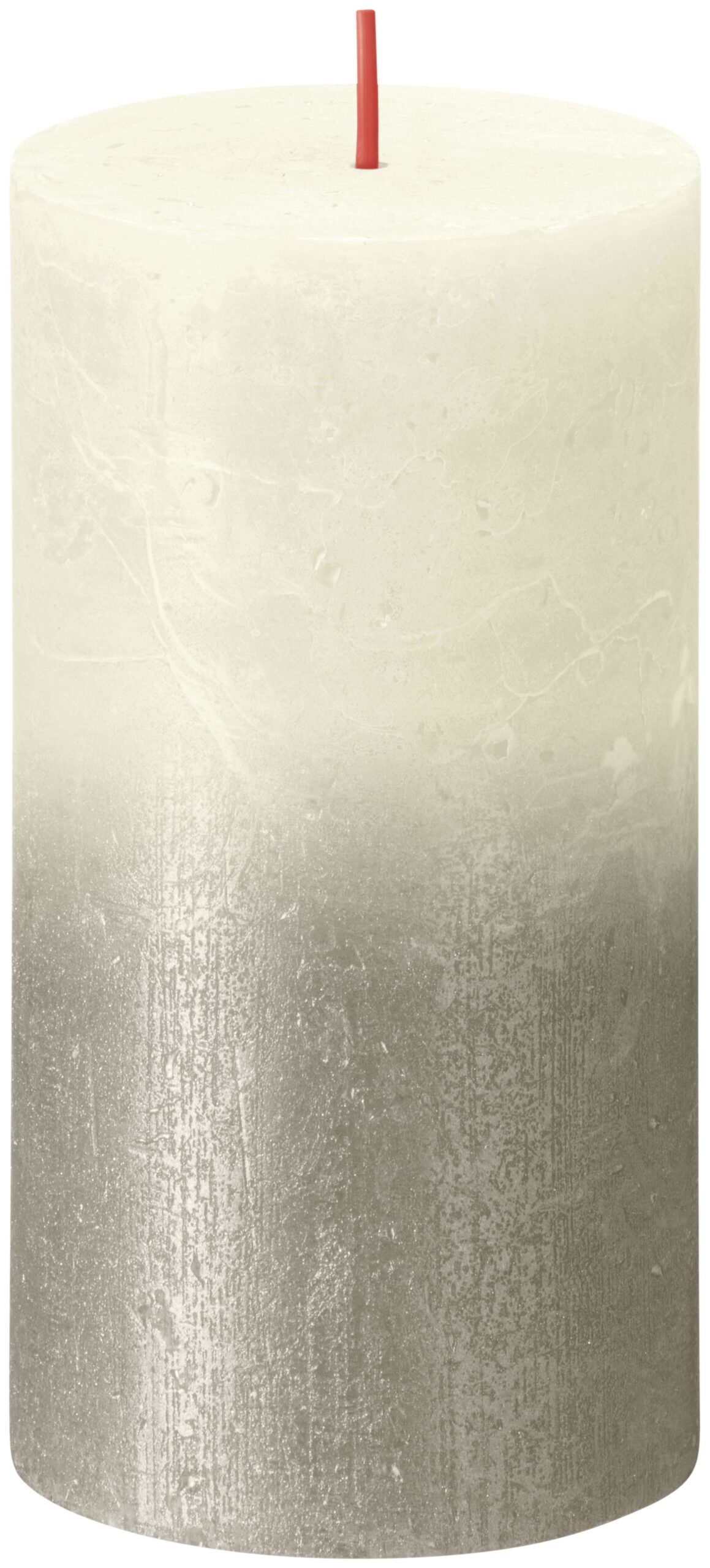 Bolsius Fading Metallic Rustiekkaars 130/68 Soft Pearl + Champagne (1 stuk)