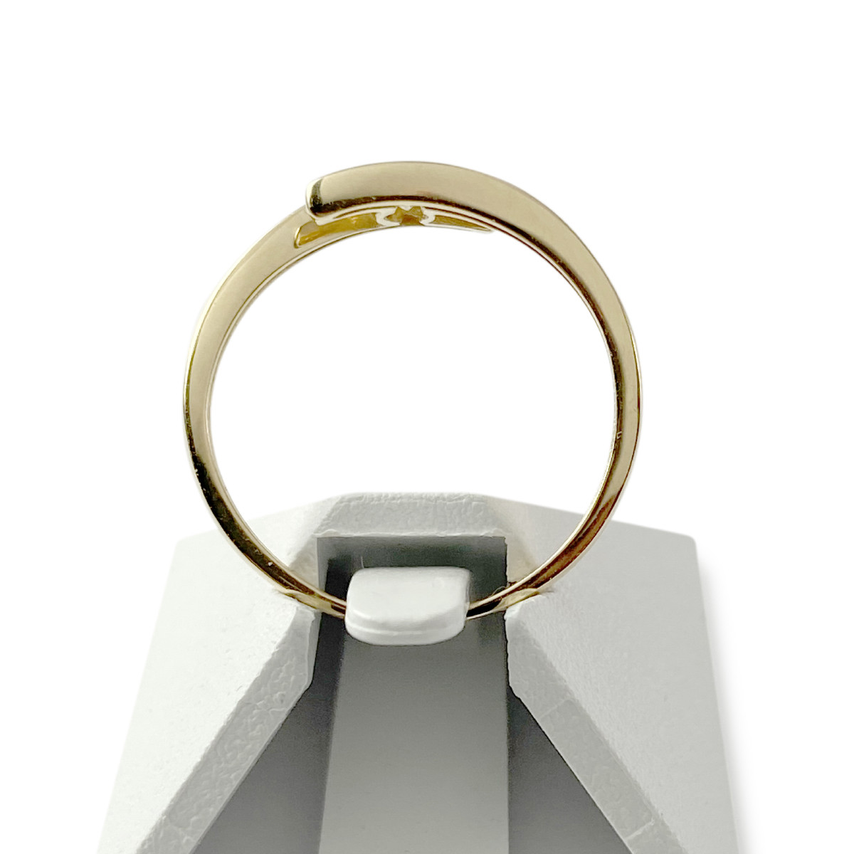Bague d'occasion or 750 jaune zirconias