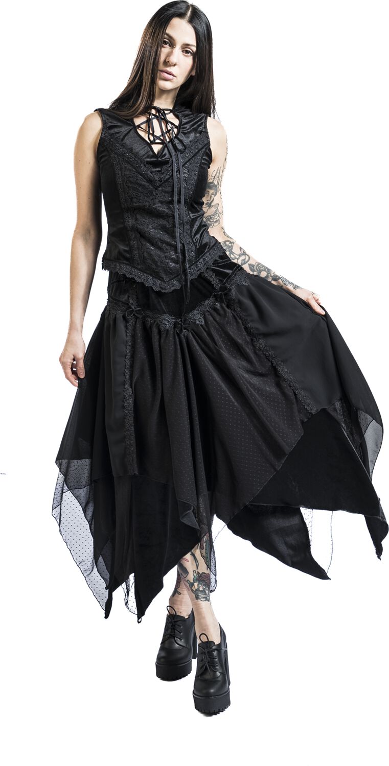 Gothic - Jupe | Sinister Gothic Jupe mi-longue